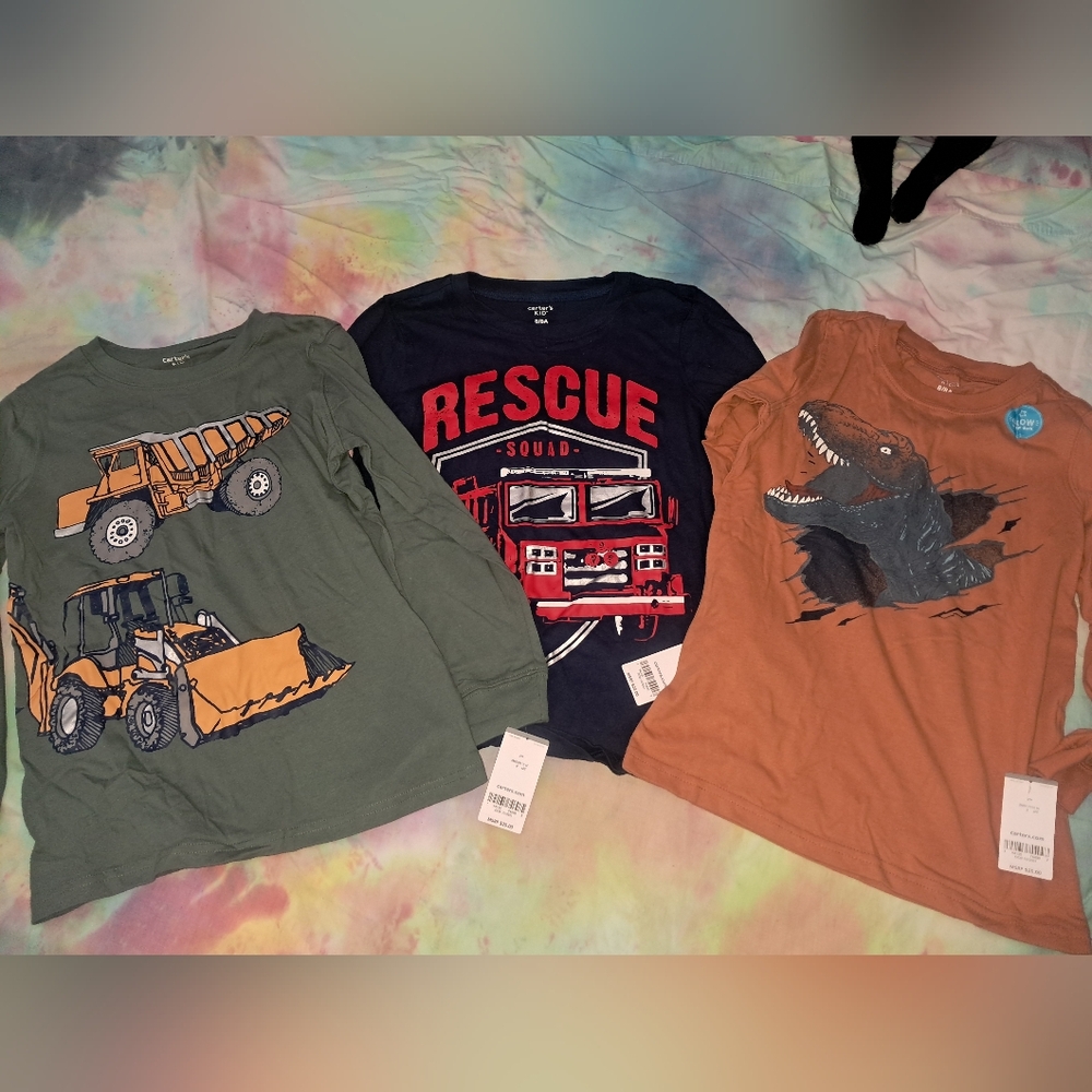 Graphic Long Sleeve Shirts Set